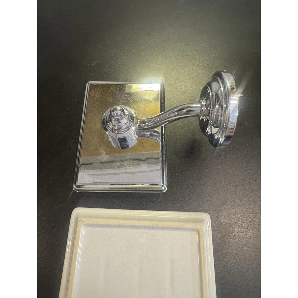 Pottery Barn Wall Mounted Soap Dish  Polished Chrome-hardware‎ Not Included